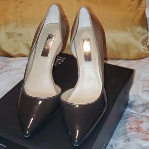 Tan to black ombre  4inch pointy heels